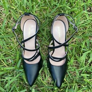 Sexy Black Strap Sandals by Shoe Republic LA